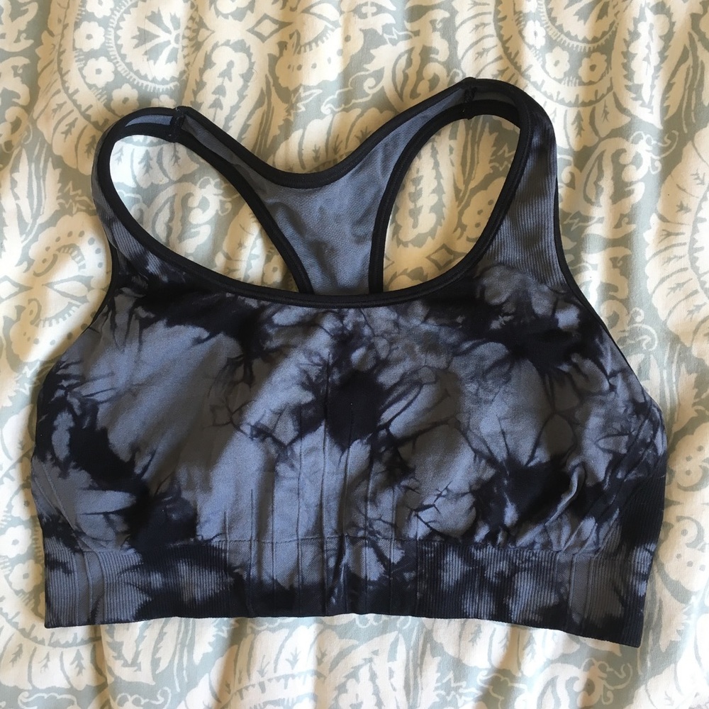 Champion tie dye gray sports bra size XL